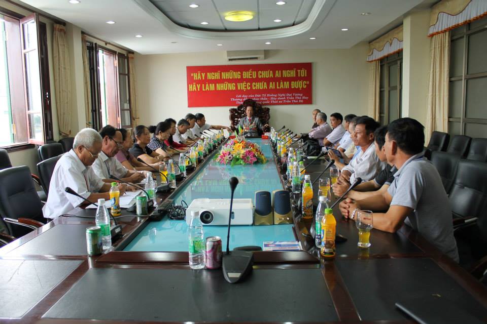 Họ Trần QN, huyện Hải Hà làm việc với họ Trần VN tại Thái Bình